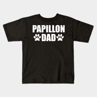 Papillon Dad - Papillon dog dad Kids T-Shirt